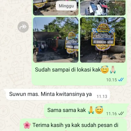 Pengiriman Papan Bunga Duka Tunglur Badas