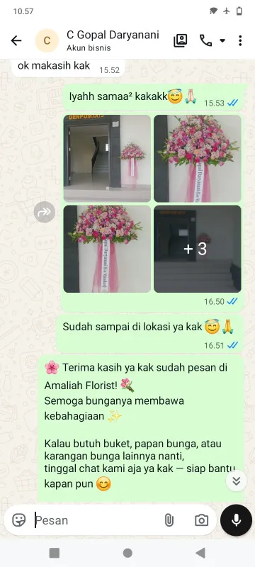 Pengiriman Karangan Bunga Tunglur Badas